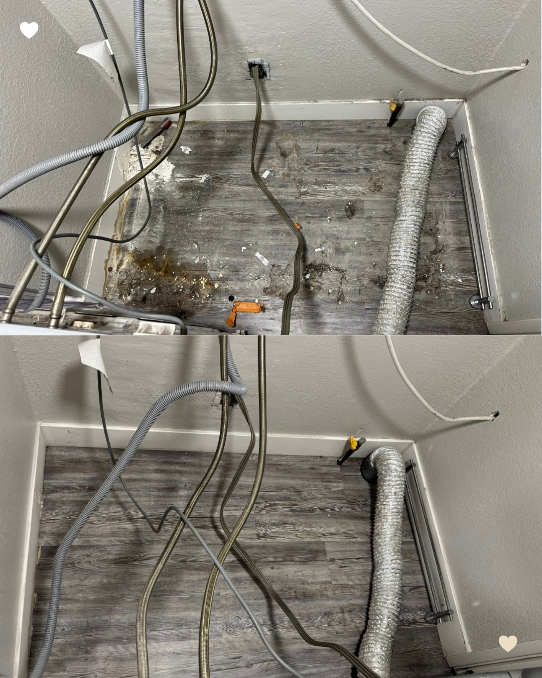 Behind the Washer
